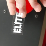vinil transparente com impressão em branco