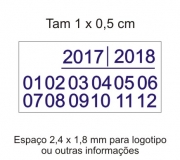 Etiqueta destrutível tam.1 x 0,5 cm