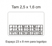 Etiq.destrutível tam.2,5 x 1,5 cm