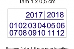 Etiqueta destrutível tam.1 x 0,5 cm