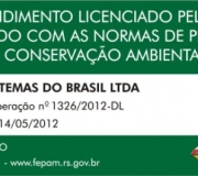 Placa de licenciamento ambiental