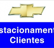 Placa em pvc 3mm. Estacionamento clientes.