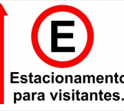 Estacionamento para visitantes. Tam.50 x 40 cm.