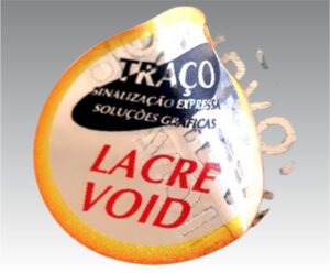 Etiqueta void personalizada, lacre void