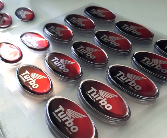 adesivo resinado personalizado